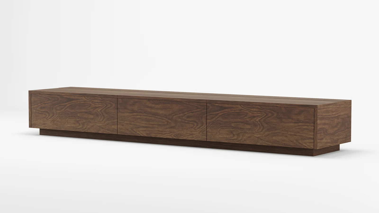 Montauk Window Seat, Medium Walnut, Toe Kick, view 1 of 4