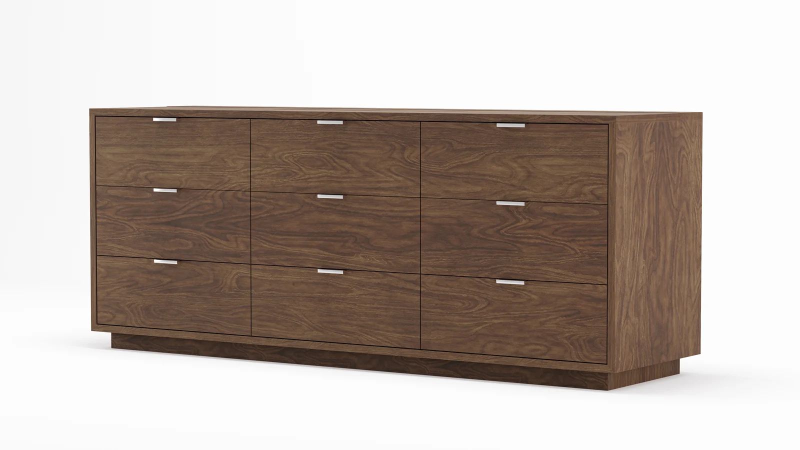 Stowe Dresser, Medium Walnut, Toe Kick, view 1 of 4